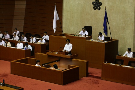 福岡県議会の6月定例会。初めて一般質問をさせていただきました。