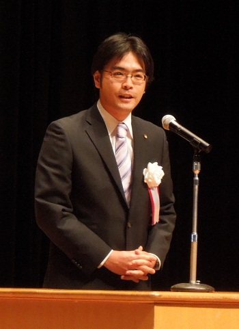 古賀市老人クラブ連合会の総会で、宅老所支援や地域包括ケアシステムについて。