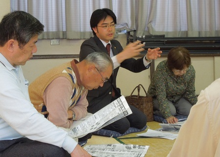 住民有志の皆さんの会合で県政報告。