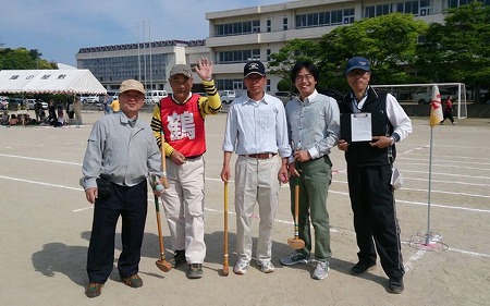 筵内区の軽スポーツレクレーション大会に参加。
