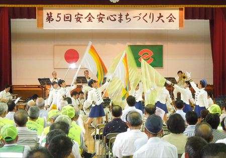 古賀市安全安心まちづくり大会に参加、挨拶。
