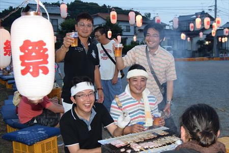 古賀市内各地の夏祭り・盆踊りに参加しました。