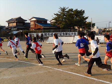 成人式の式典や記念駅伝大会にも出席。
