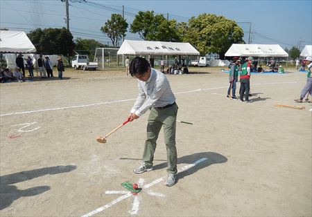 筵内区の軽スポーツレクレーション大会へ。