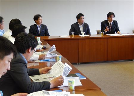 福岡電力総連の皆さんの勉強会に参加。
