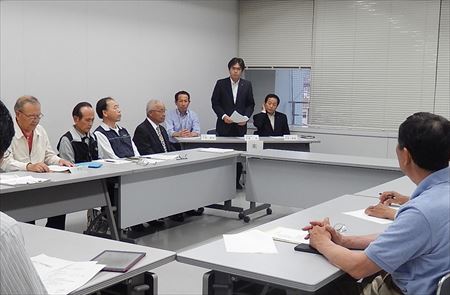 粕屋地区交通安全協会古賀支部の総会で挨拶。